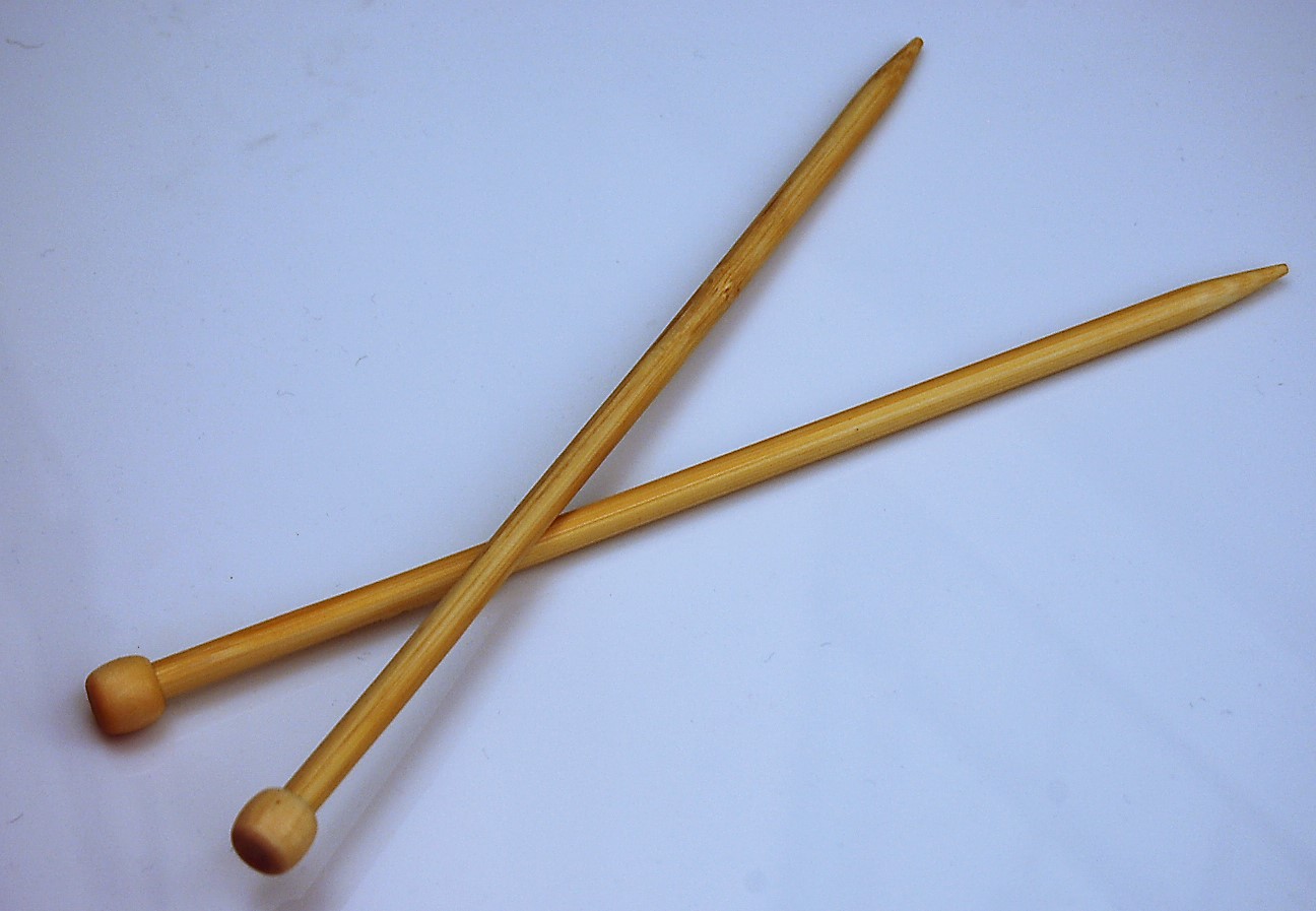 KWF Single Point Bamboo Knitting Needles -  9 inch - US  7 (4.5 mm)